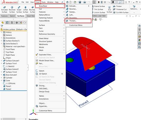 thicken a sheet metal part solidworks|how to thicken a solid.